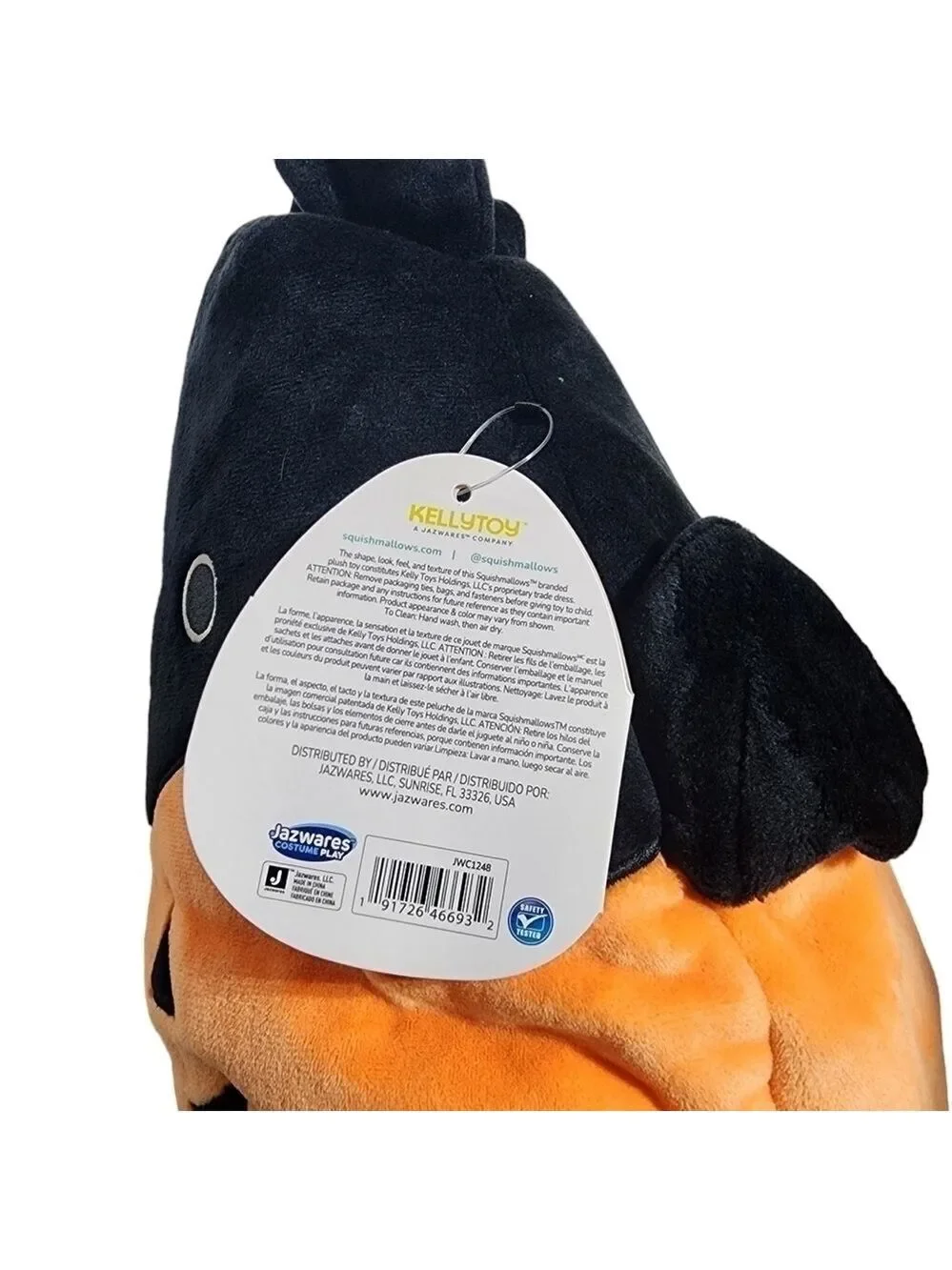 Nwt Emily Bat Squishmallows treat pail Halloween bag bat in pumpkin
